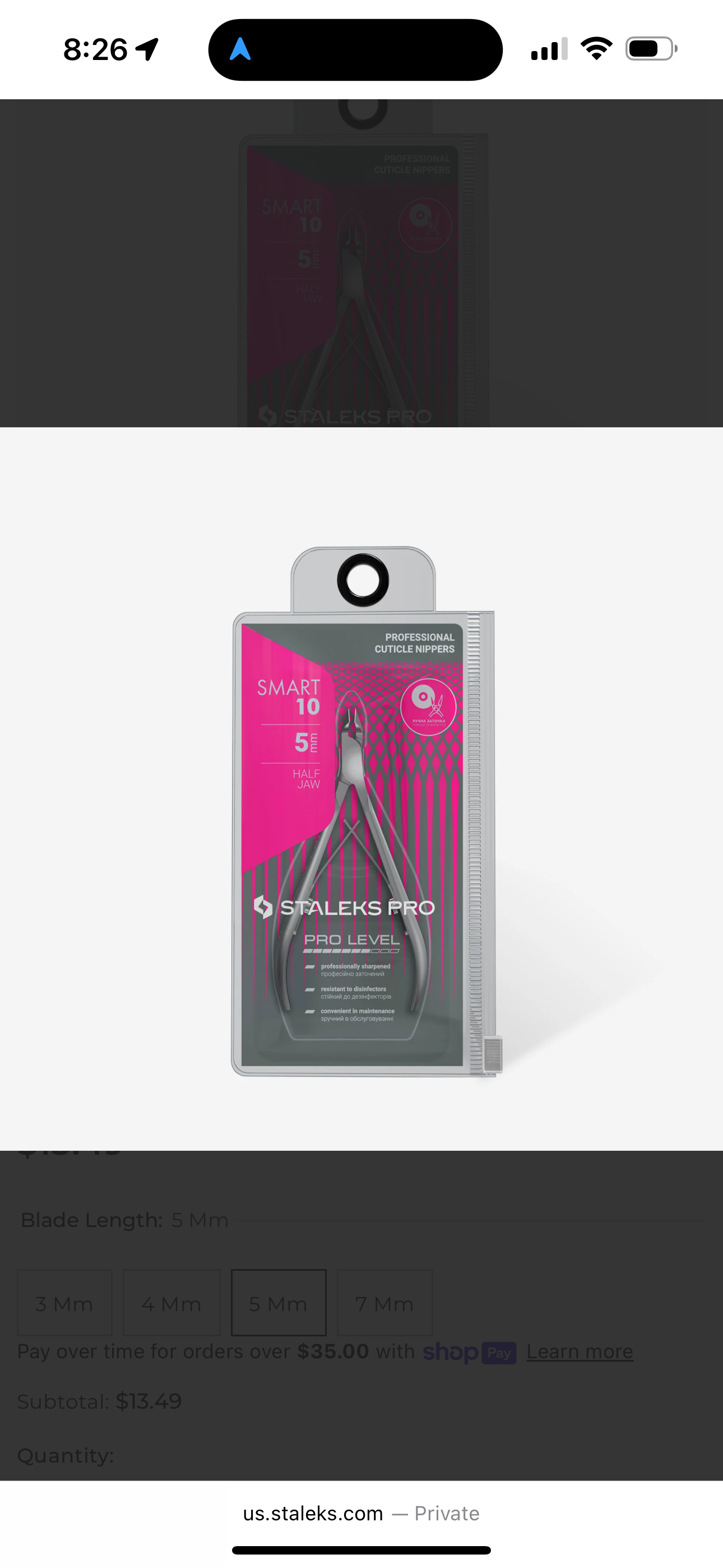 Staleks nippers SMART 10 5mm